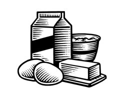 eggs milk butter art 